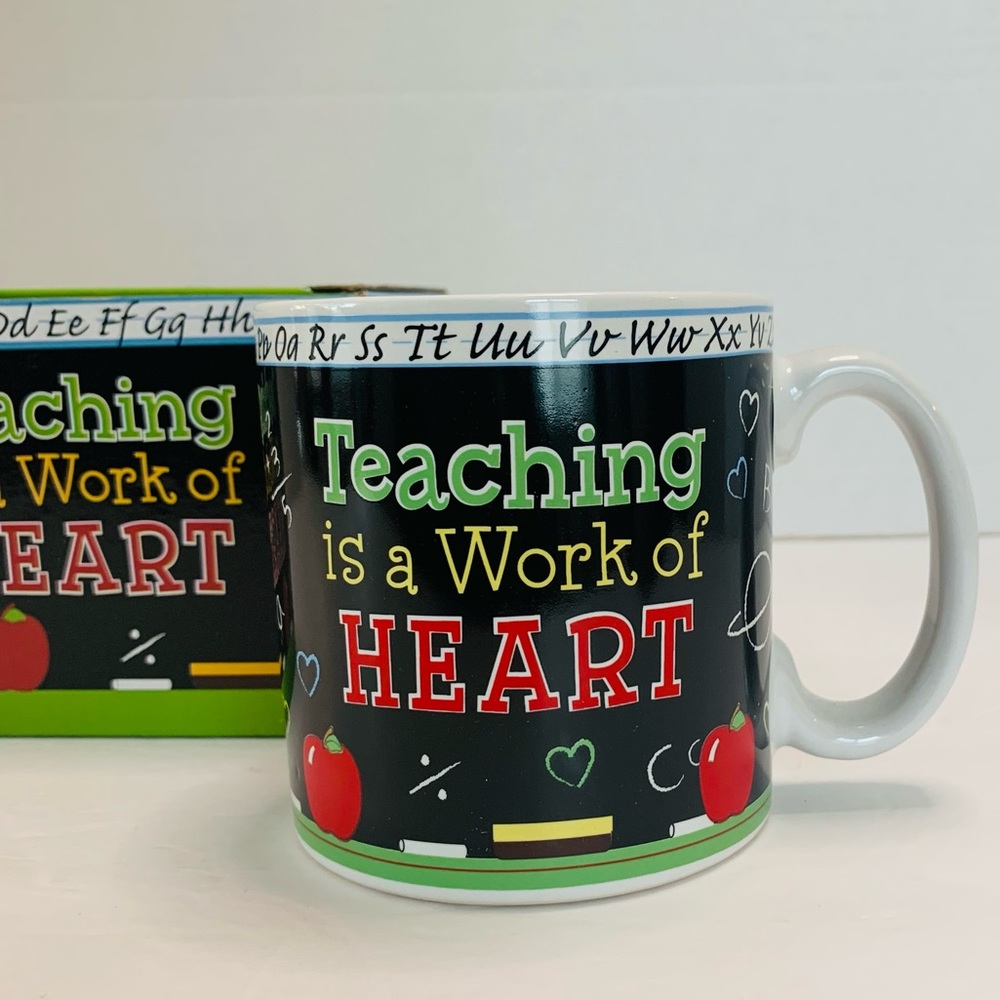 Teaching Is A Work of Heart Mug NIB